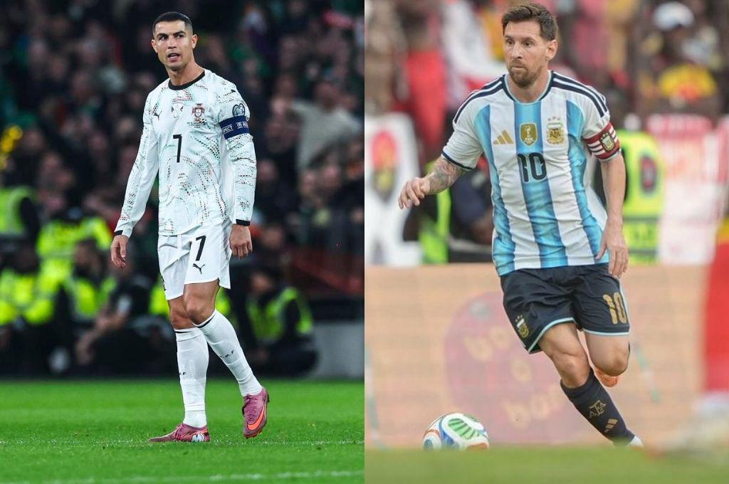 Mientras Cristiano Ronaldo fue expulsado, Messi se lució y se acercó los 900 goles: así va la tabla de goleadores históricos