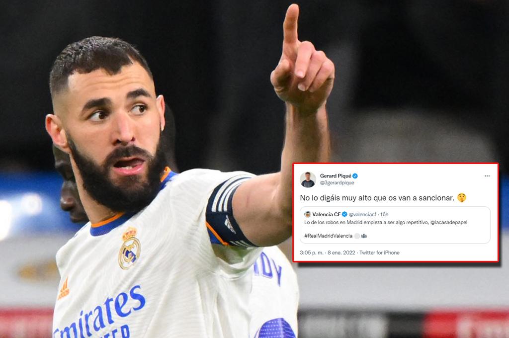 Polémica en LaLiga: el Valencia acusa al Real Madrid de ‘robo’ y Piqué se suma para echarle más leña al fuego