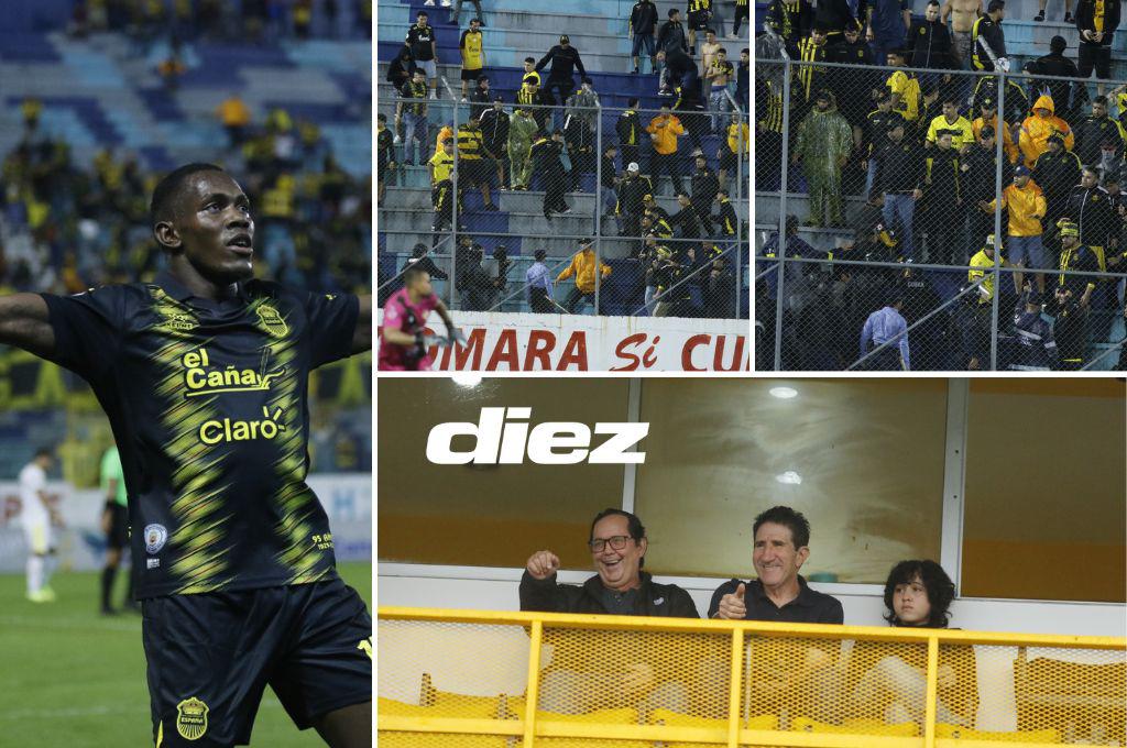 La triste imagen en el estadio Morazán, Real España estrenó uniforme y los incidentes de los aficionados con la Policía