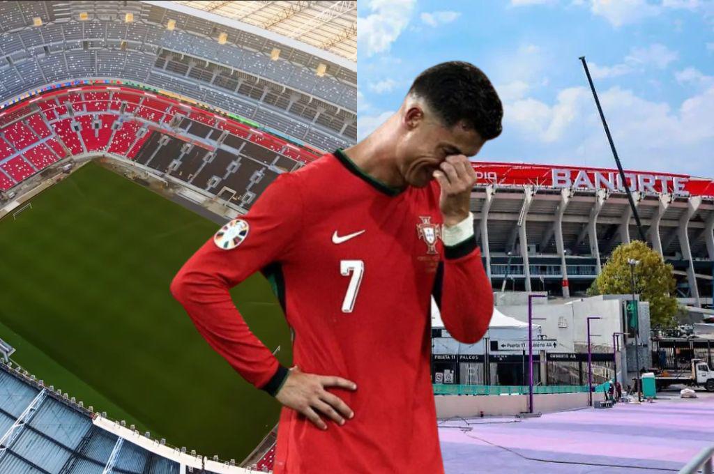 México se lo presume a Cristiano Ronaldo: así está el estadio Azteca para su reapertura antes del Mundial
