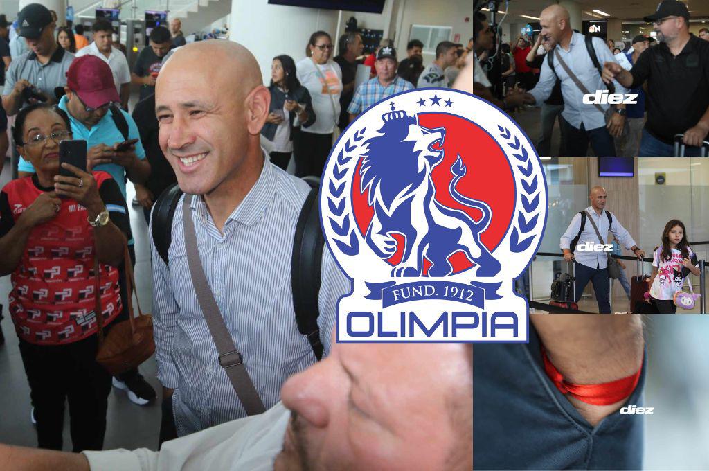 ¿Qué significa el amuleto en su mano?: así fue la llegada de Eduardo Espinel, nuevo técnico de Olimpia