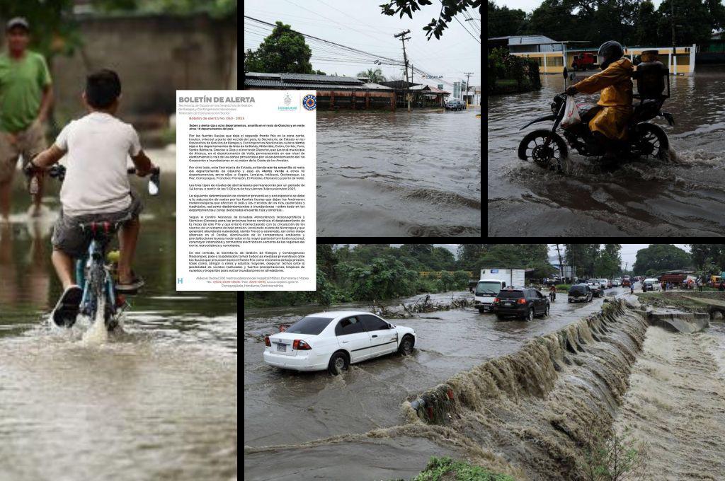 ¡Informe Especial! Honduras sube alerta roja en ocho departamentos: la tormenta ha dejado caos e inundaciones en varias zonas del país