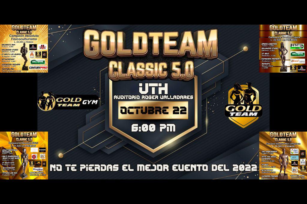 Premios, fecha, categorías e inscripciones: Así realizará el Campeonato de Fisicoculturismo GoldTeam Classic 5.0