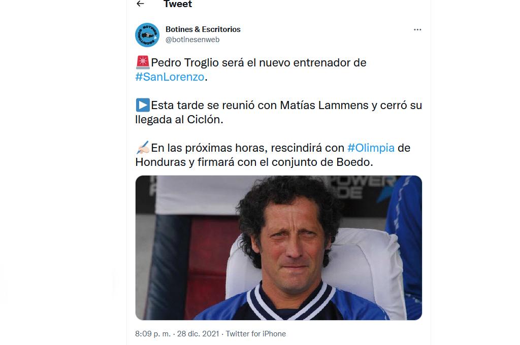 Las reacciones de medios, periodistas y afición sobre el posible fichaje de Pedro Troglio por el San Lorenzo de Argentina