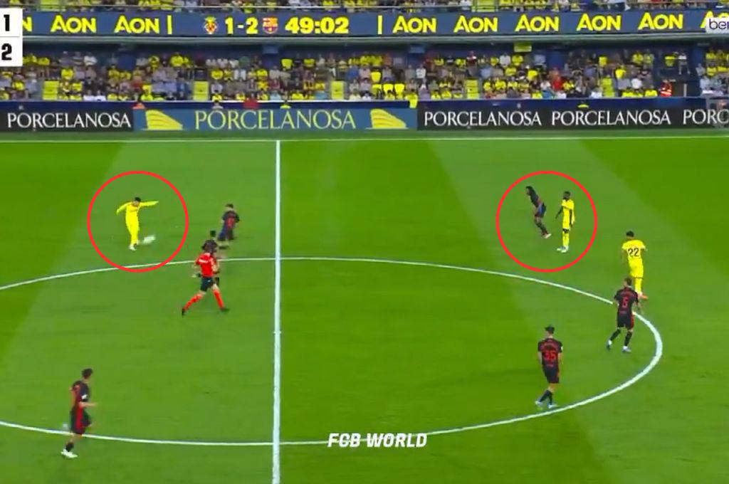 ¿Y el VAR? El gol que le invalidaron por offside de Pépé al Villarreal ante el Barcelona por la Liga de España