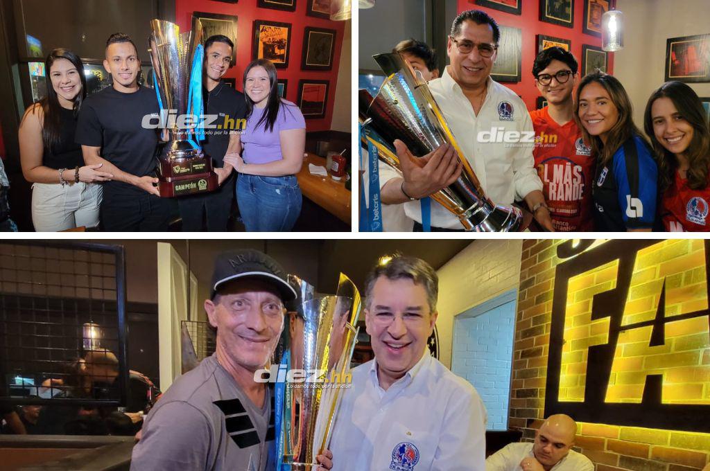 ¡Con tremenda alegría! Así fue la cena privada que tuvo el Olimpia tras la conquista de la Copa 36 ante los Potro de Olancho FC