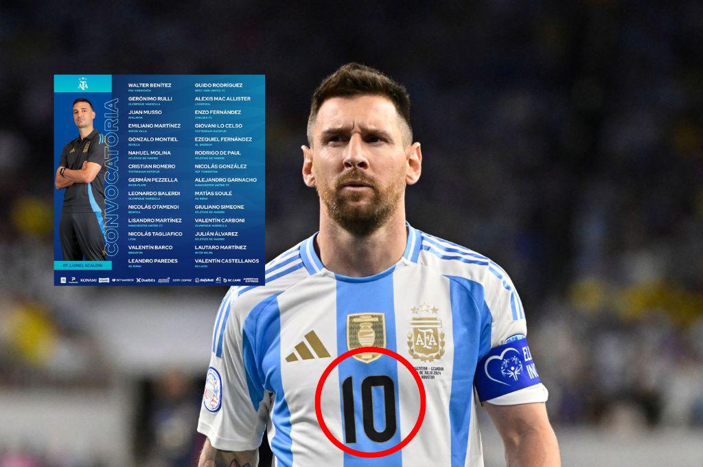 Le quitaron el ‘10’ a Messi: ¿Quién es el jugador que usará el histórico dorsal en el Argentina vs Chile?