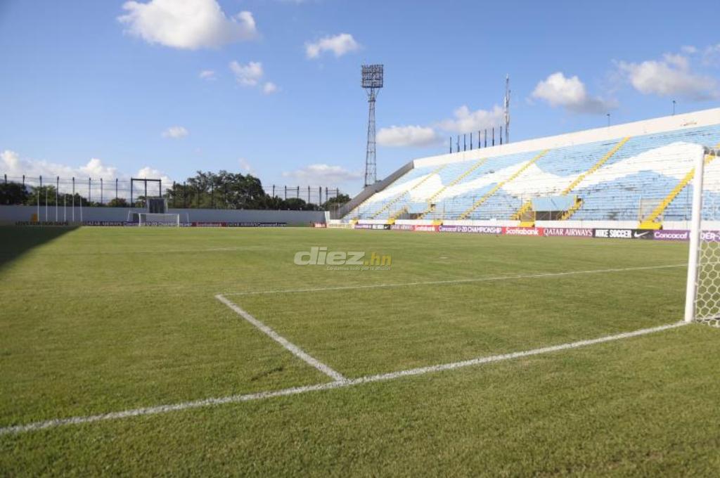 ¿Sigue dañado o en óptimas condiciones? Así luce el césped del estadio Morazán previo a los cuartos del Premundial Sub-20