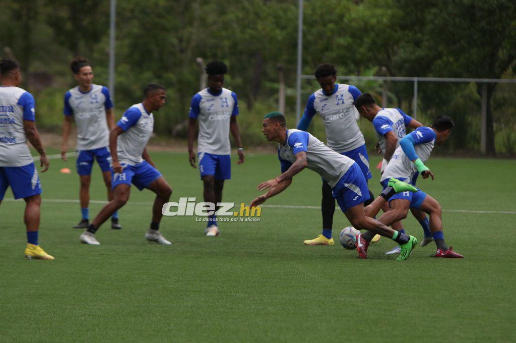 Quioto, con permiso especial, y el otro legionario que no se ha sumado; así fue el primer entrenamiento de Honduras de cara al duelo con Argentina