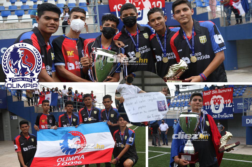 Presumieron la copa y la pancarta especial: Así fue el espectacular recibimiento que tuvo el Olimpia Sub-15 tras ganar la Donosti Cup