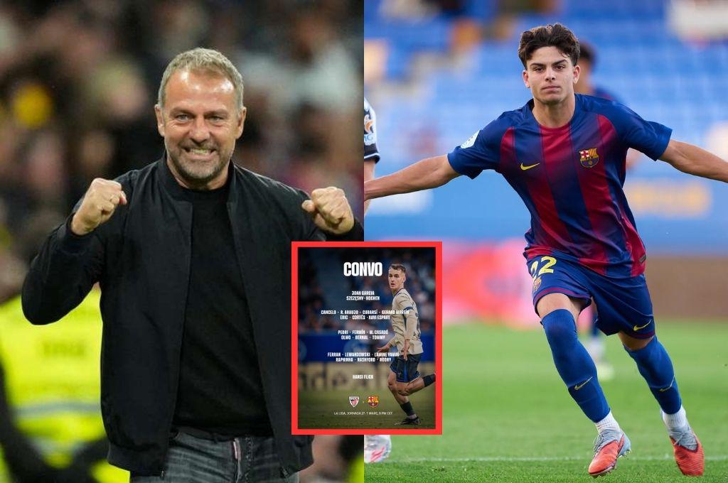 Flick hará debutar a canteranos y regresan dos titulares: esta es la convocatoria del Barca para enfrentar hoy al Bilbao