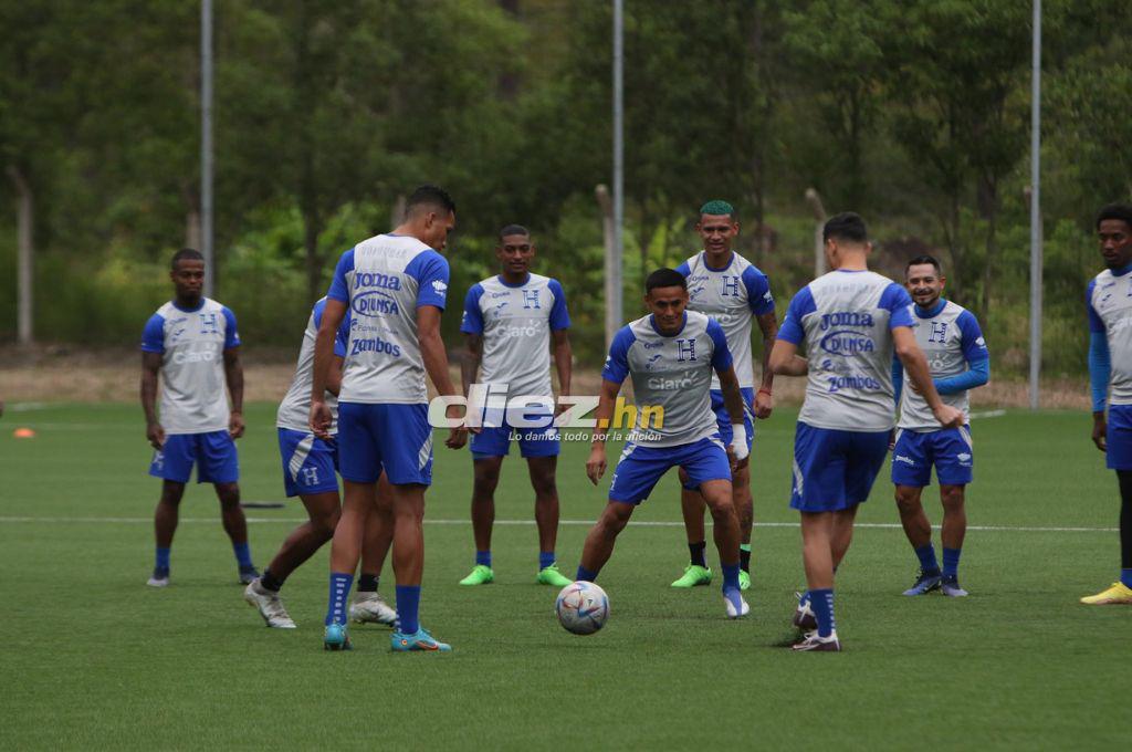 Quioto, con permiso especial, y el otro legionario que no se ha sumado; así fue el primer entrenamiento de Honduras de cara al duelo con Argentina