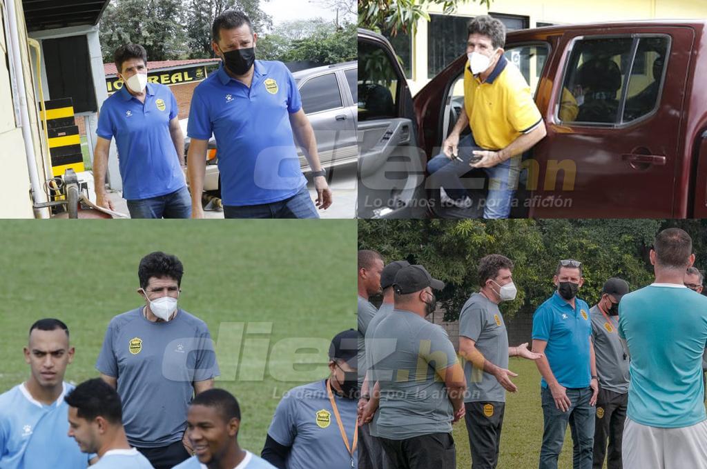 Así fue el primer día de Héctor Vargas con Real España; los ‘regalos’, el café, sus ayudantes y la charla