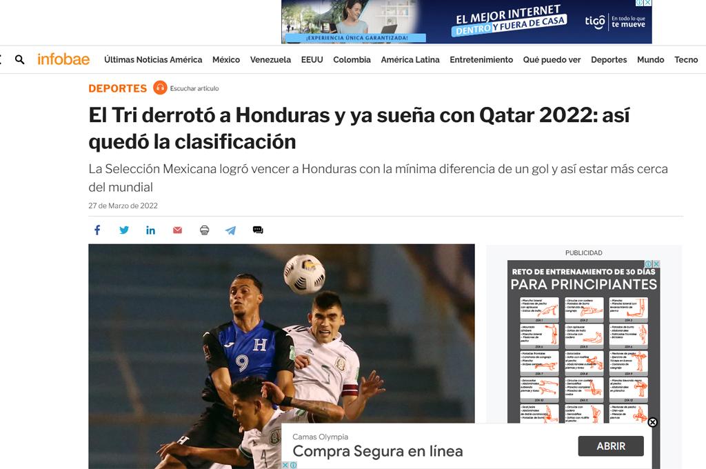 México venció a Honduras, pero la prensa azteca critica a la selección porque el gane fue “sufriendo” y “a medias”