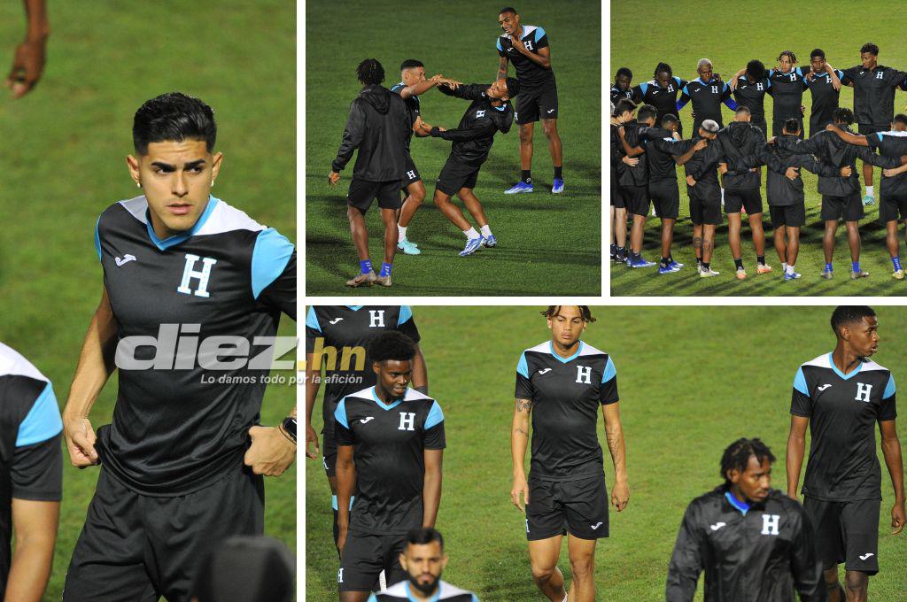 La charla de Rueda con Luis Palma y David Ruiz cambia de “look”: El último entrenamiento de Honduras de cara al choque con México