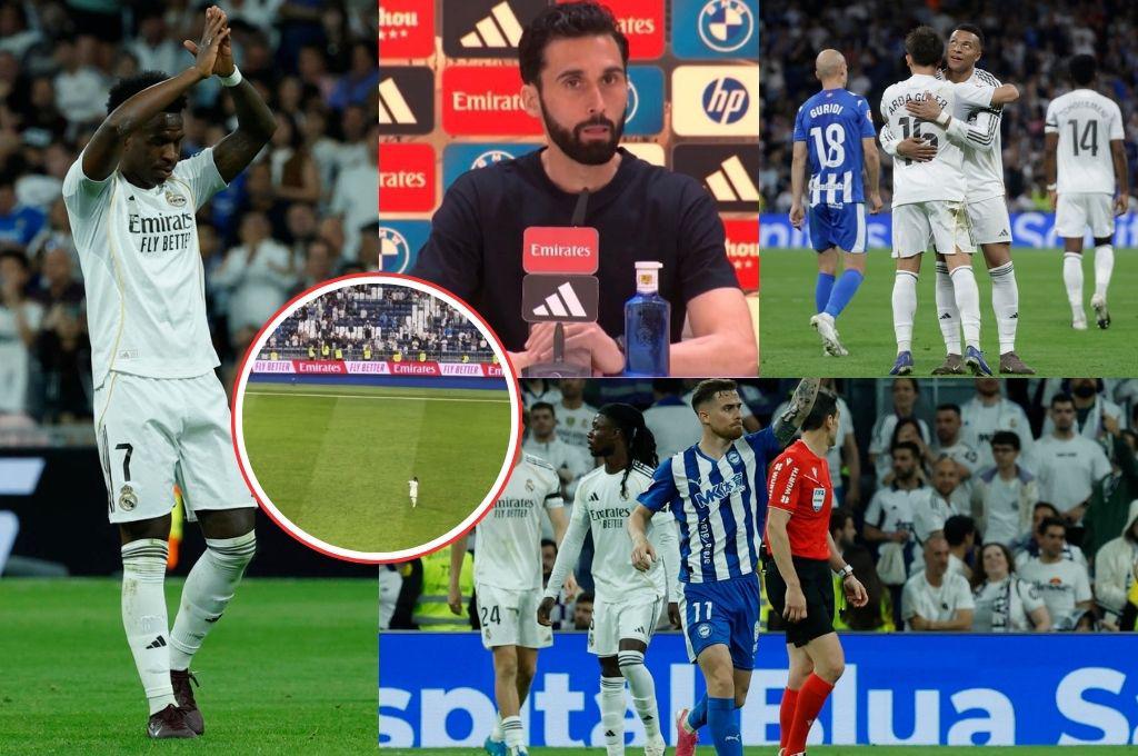 Arbeloa lo castigó ante Alavés, el jugador que el Bernabéu no lo quiere más en el Real Madrid y el gesto de perdón de Vinicius