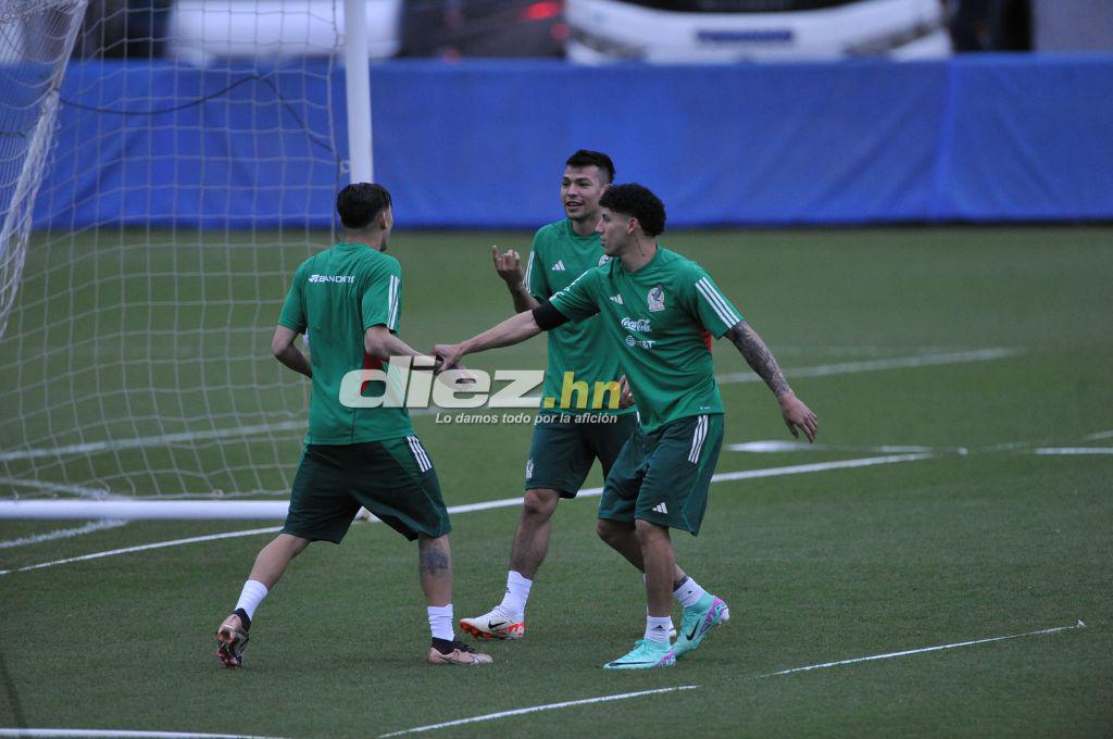 Así fue el entrenamiento de la selección de México en el estadio Nacional Chelato Uclés: Risas y con todas sus figuras