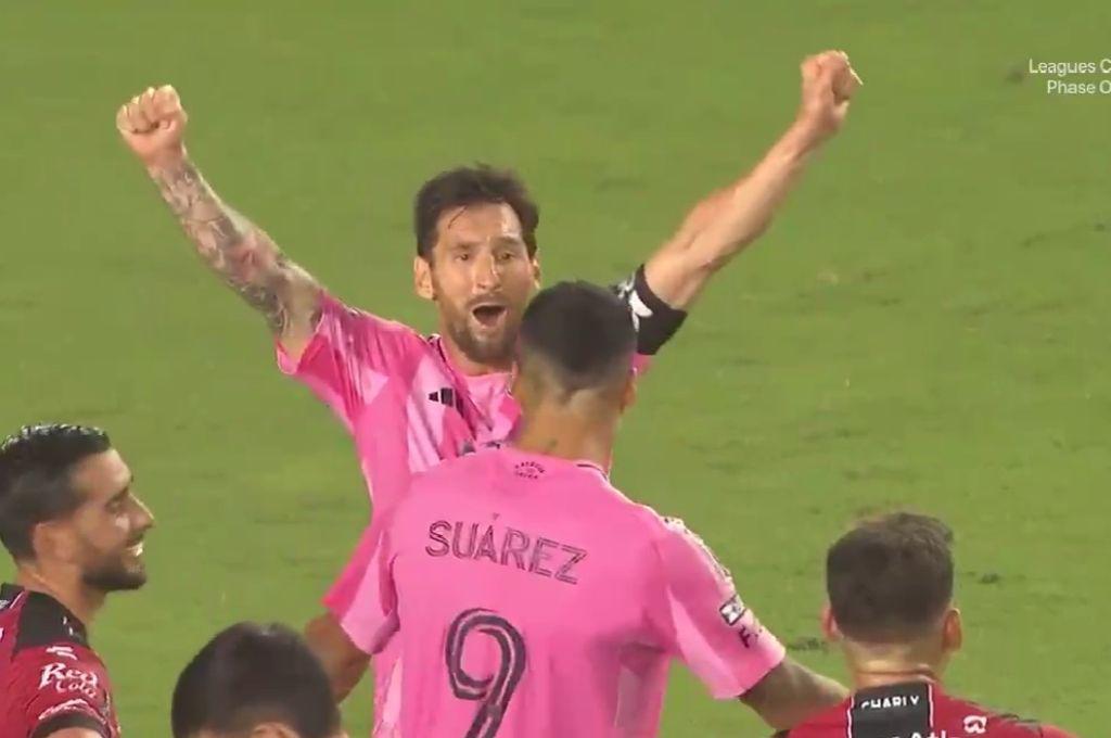 Messi se burló y le gritó en la cara a uno del Atlas, el VAR le echa la mano al Inter Miami y Keylor Navas es el héroe de Pumas