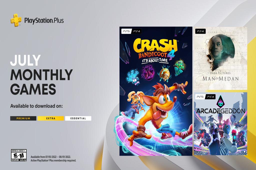 Crash Bandicoot 4 encabeza la lista de los juegos gratuitos de julio para suscriptores de PlayStation Plus
