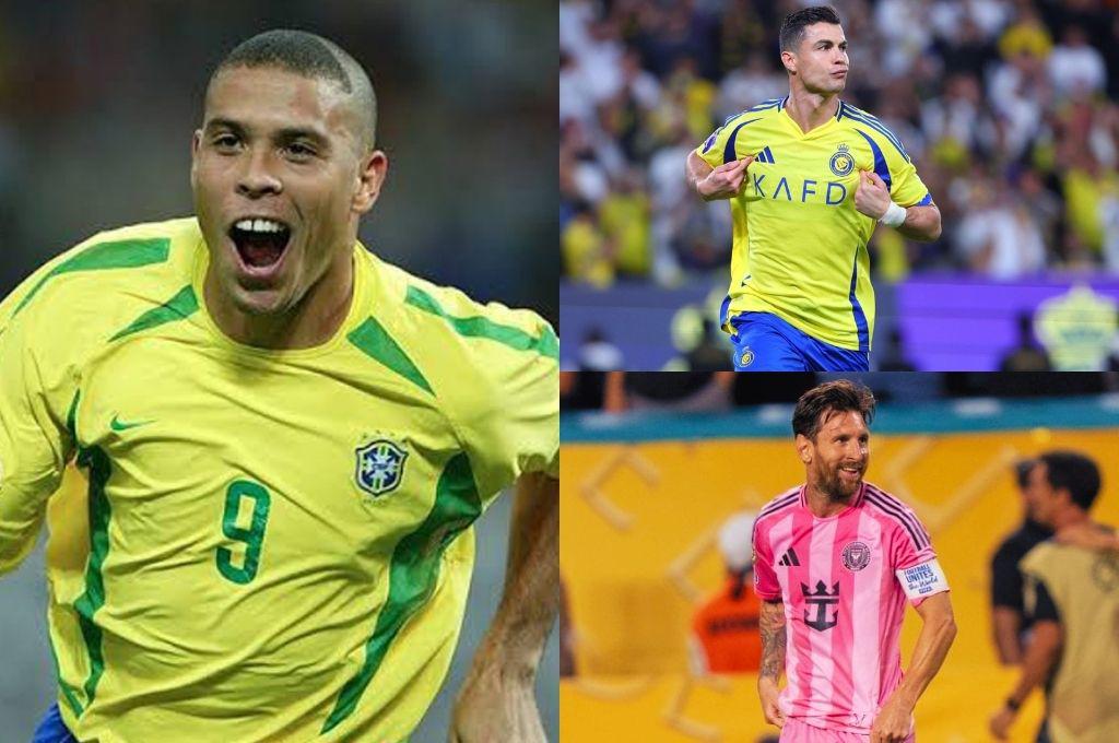 Ronaldo Nazário sin pelos en la lengua eligió de manera peculiar al mejor jugador de la historia entre Messi y Cristiano