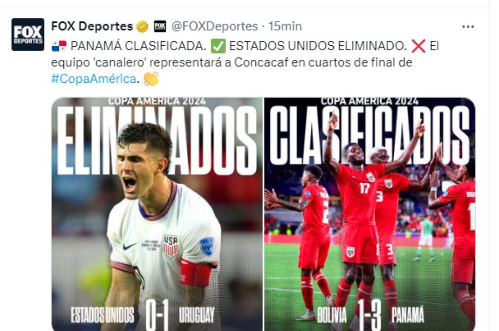 Prensa mundial se rinde a Panamá tras su clasificación a cuartos de final de Copa América y mandan dardos a USA
