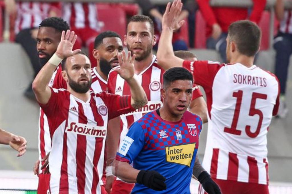Michaell Chirinos y su equipo el Volos NFC sufren tremenda paliza frente al Olympiakos en la Súper Liga de Grecia