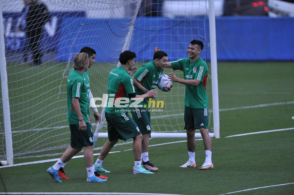 Así fue el entrenamiento de la selección de México en el estadio Nacional Chelato Uclés: Risas y con todas sus figuras