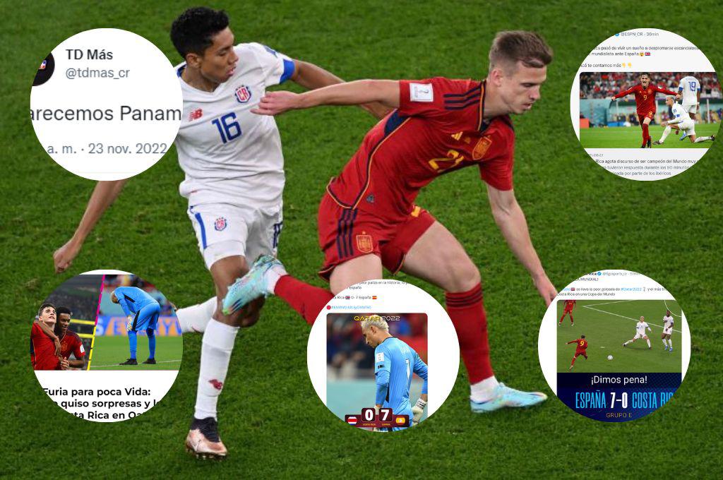 “Parecemos Panamá”, “Dimos pena”: las reacciones de la prensa tica tras la derrota de ante España en Qatar 2022