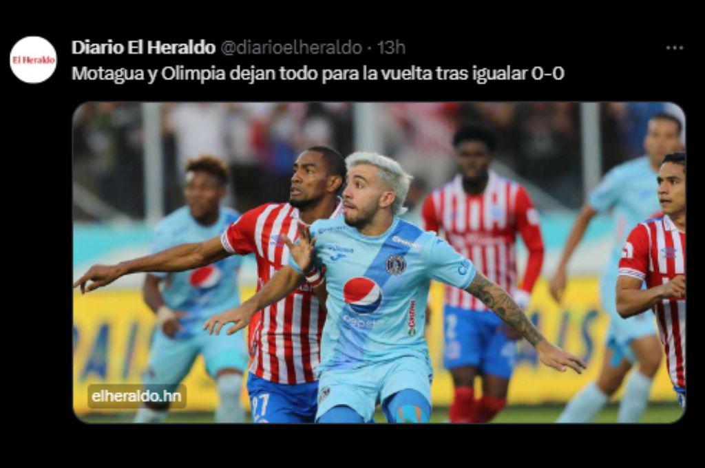 “Pudo terminar el invicto” “los azules fueron superiores”: así reaccionó la prensa tras el empate entre Motagua y Olimpia
