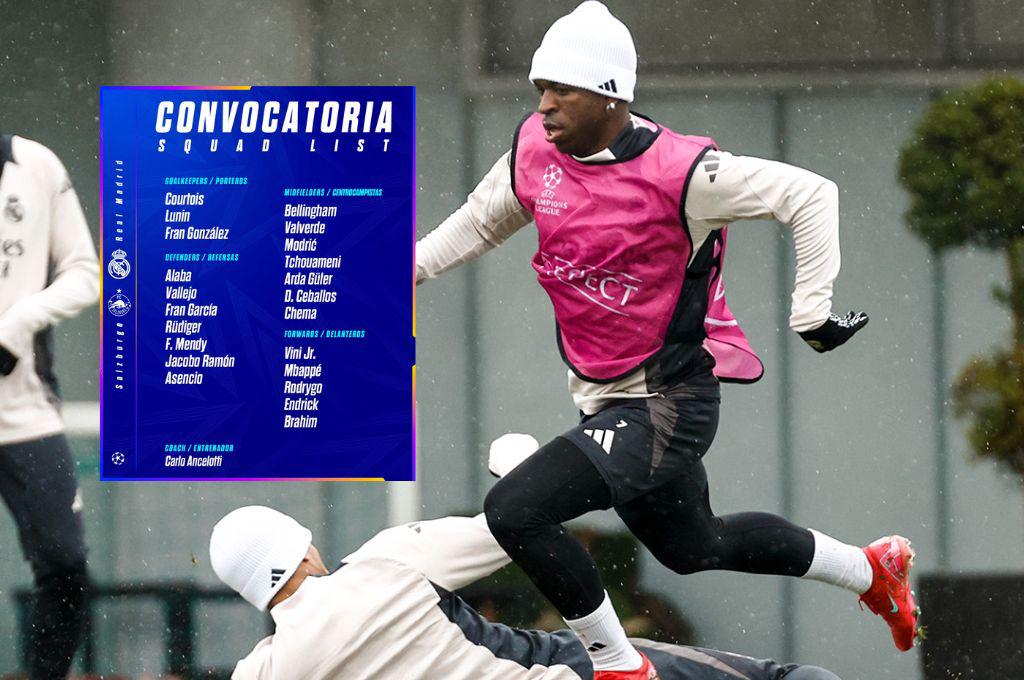 Las novedades del Real Madrid en su convocatoria: los tres jugadores que regresan para la Champions League