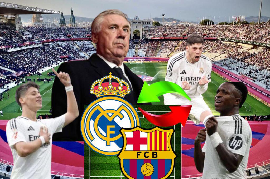 Sin defensas titulares y Ancelotti cambiará sus planes: el sorpresivo once que mandará Real Madrid para vencer al Barcelona en LaLiga