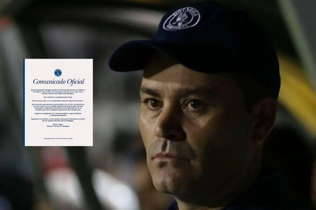 OFICIAL: Javier López saca un comunicado y confirma su futuro en Motagua: Agradezco a la afición y a los medios