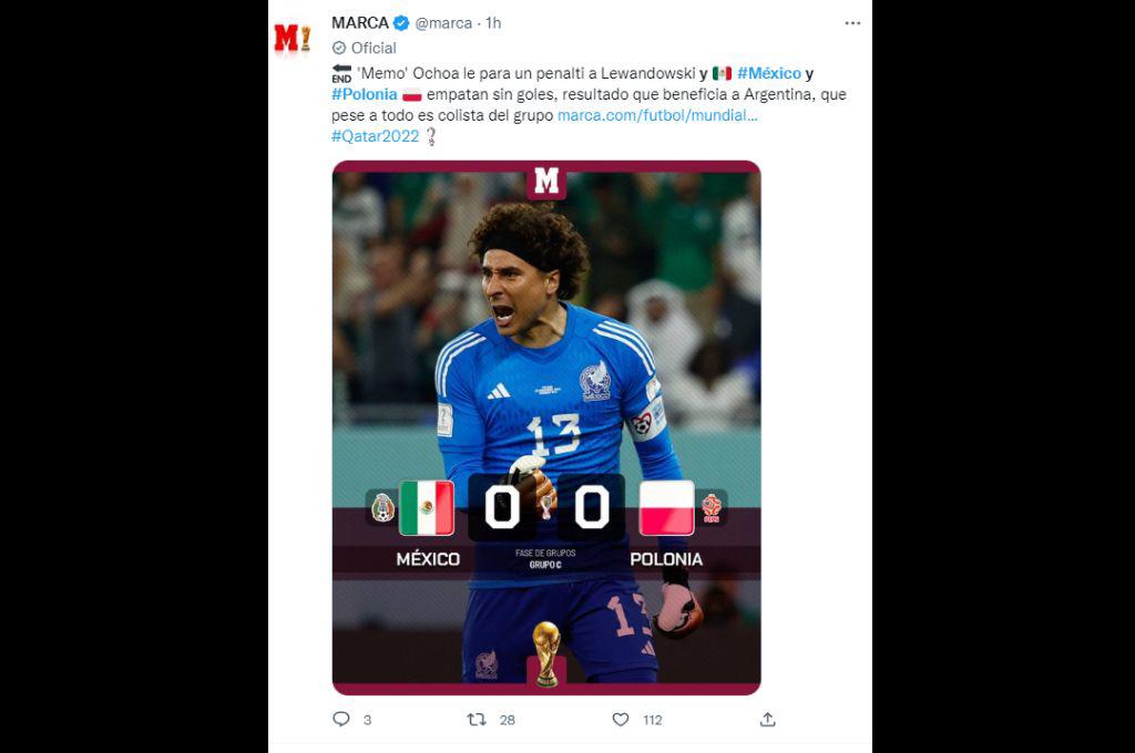 Alaban a Ochoa, le piden más al Chucky y Argentina sigue viva: así reaccionó la prensa tras el empate de México y Polonia