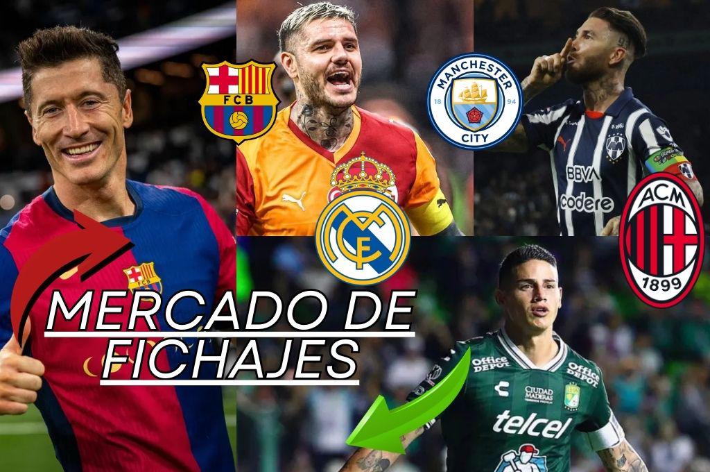 Barcelona consigue su regreso en el 2026, James Rodríguez sorprende con su nuevo club y Sergio Ramos aclara su futuro