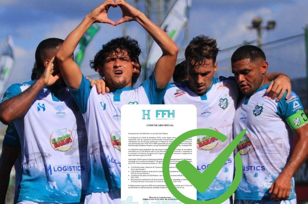 El TAS pone de cabeza el fútbol de Honduras: fallan a favor de Platense y tendrán que reintegrarlo a Primera División