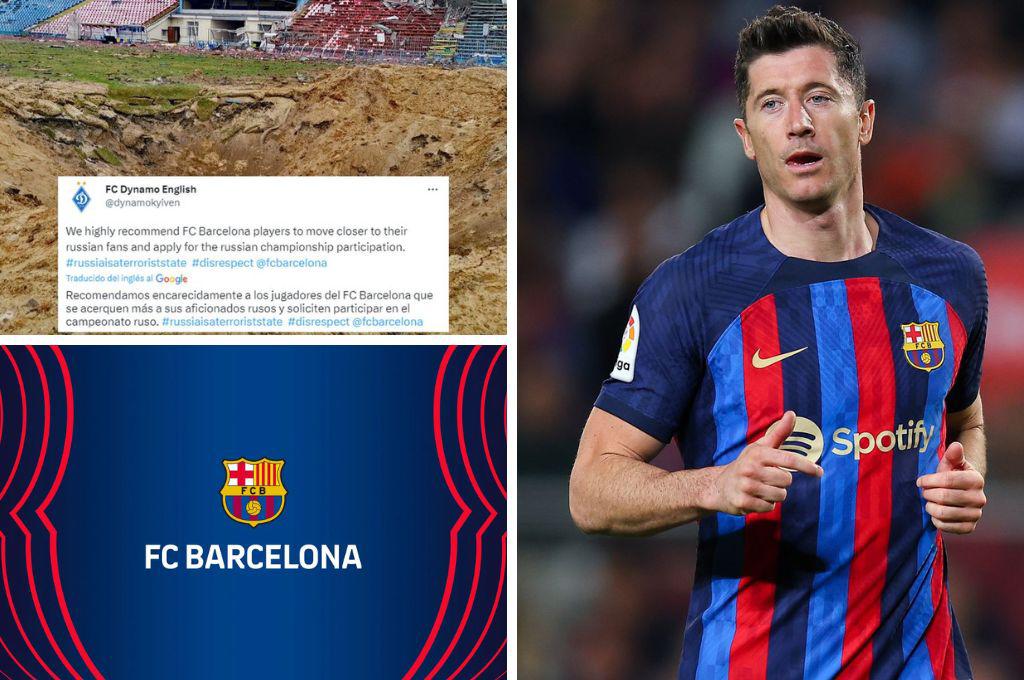 Barcelona y Lewandowski sumergidos en tremenda polémica y reciben duro ataque de Ucrania: “Soliciten jugar en Rusia”