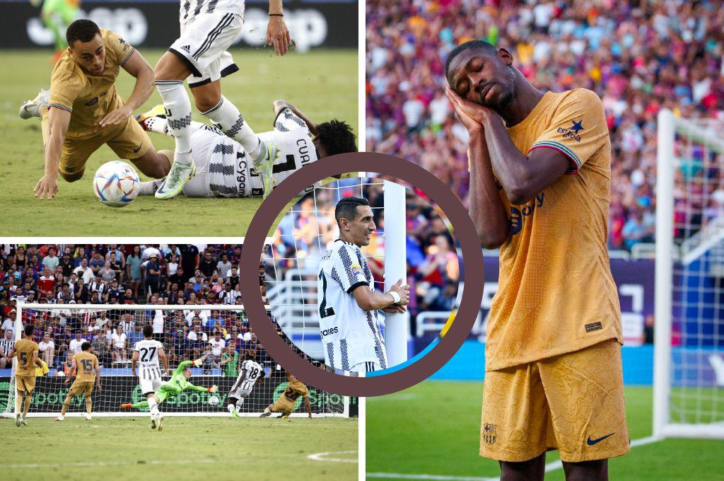 El sueñito de Dembelé, abrazo de Di María al poste y un baile de Kean: Así se vivió el Barcelona vs Juventus en Estados Unidos