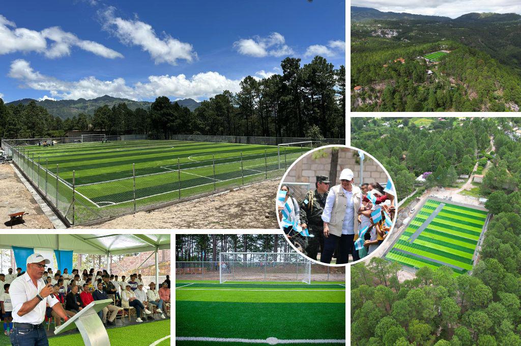 ¡Una mesa de billar entre la naturaleza! CONDEPOR inaugura hermosa cancha de grama sintética en Valle de Ángeles