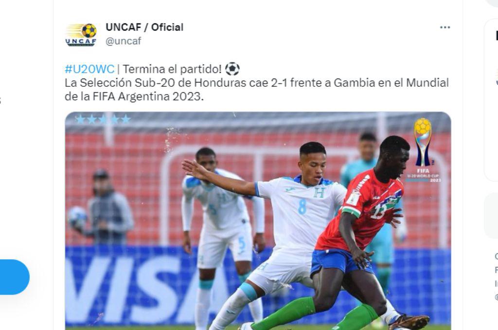 Prensa hondureña reacciona molesta tras la derrota de la Selección Sub-20 de Honduras ante Gambia en Argentina