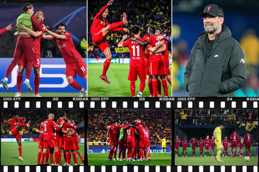 El festejo del Liverpool en el campo del Villarreal luego de avanzar a la final de la Champions y la emoción de Luis Díaz