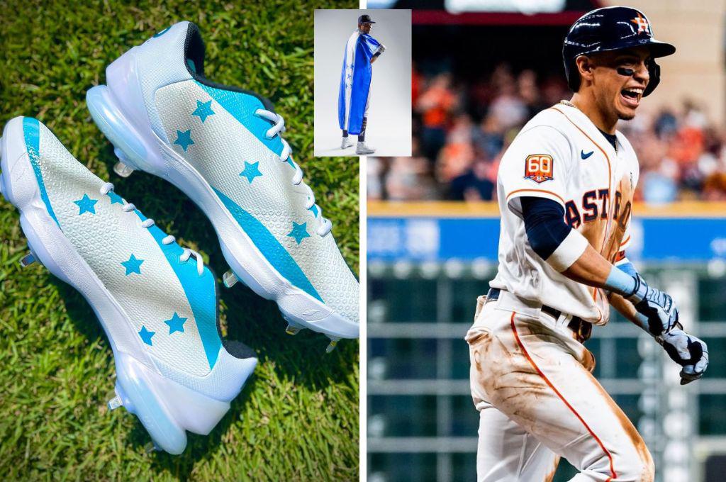 El hondureño Mauricio Dubón usará calzado con la bandera de Honduras para celebrar la Independencia