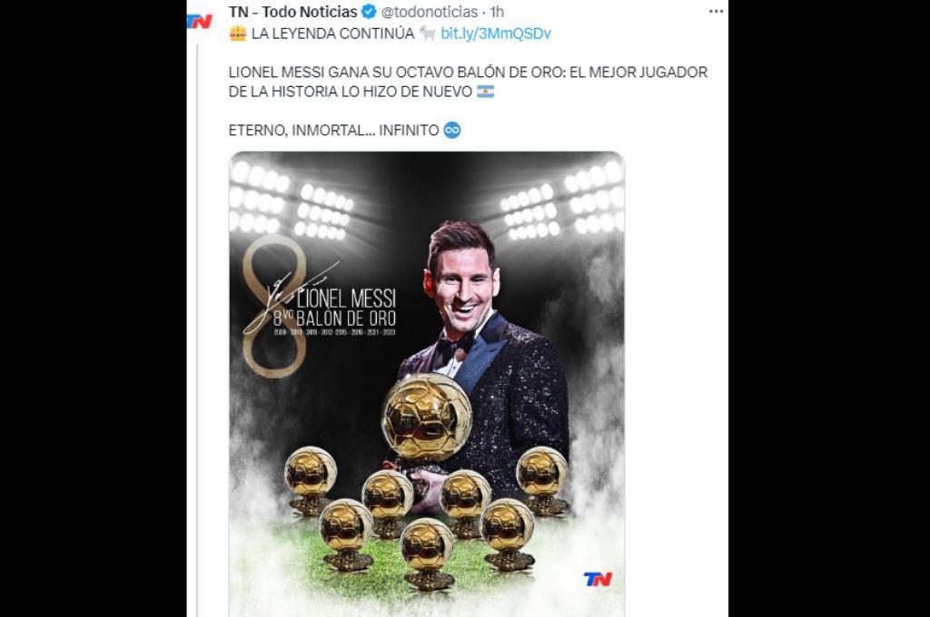 “Messi tiene más Balones de Oros que Brasil”, “leyenda”, “Infint8”: Las portadas internacionales se rinden ante el mejor del mundo