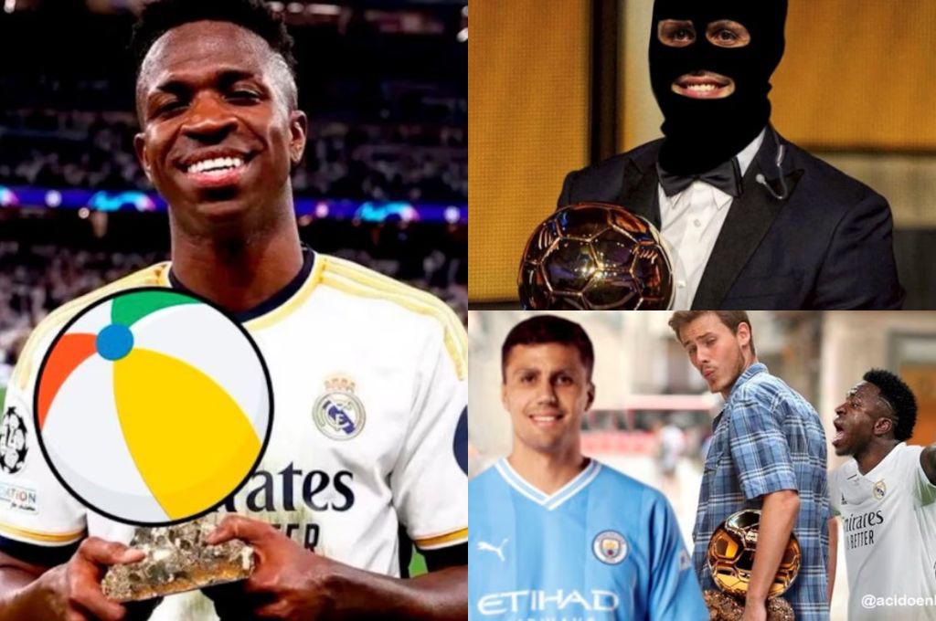 Rodri fue el ganador del Balón de Oro 2024 y los memes hacen pedazos a Vinicius y al Real Madrid