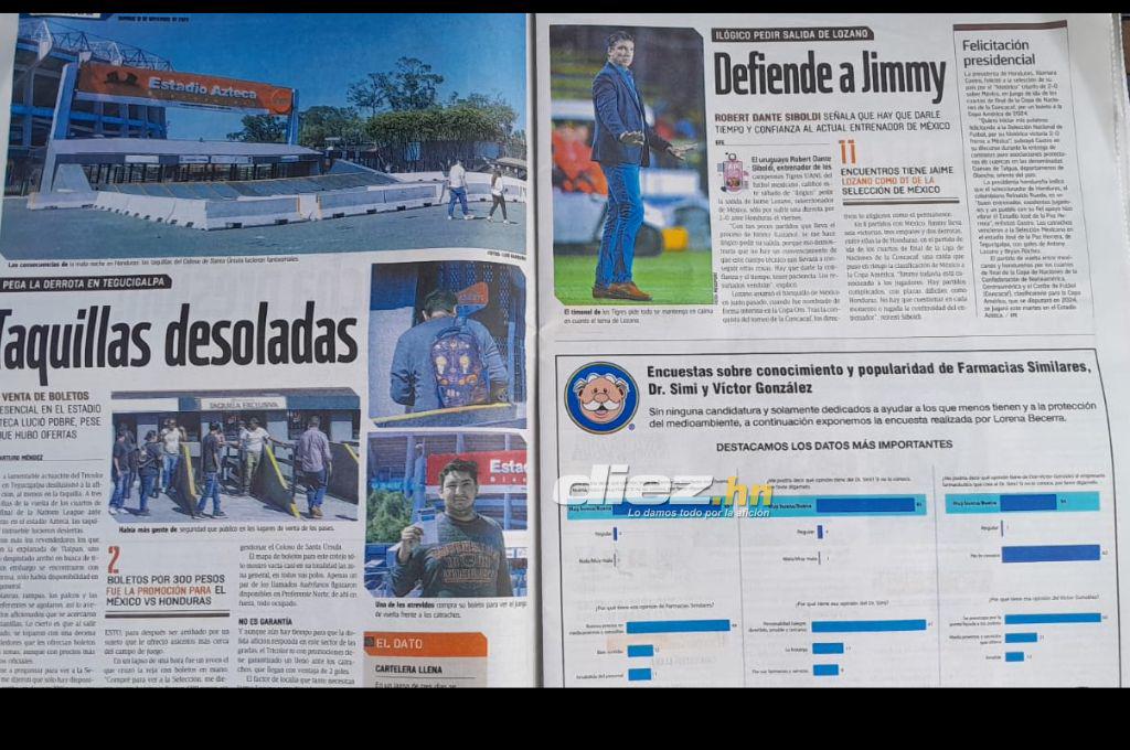 “Incómodos en casa, hay mucha presión, taquillas desoladas”: así habla la prensa mexicana del juego del martes ante Honduras