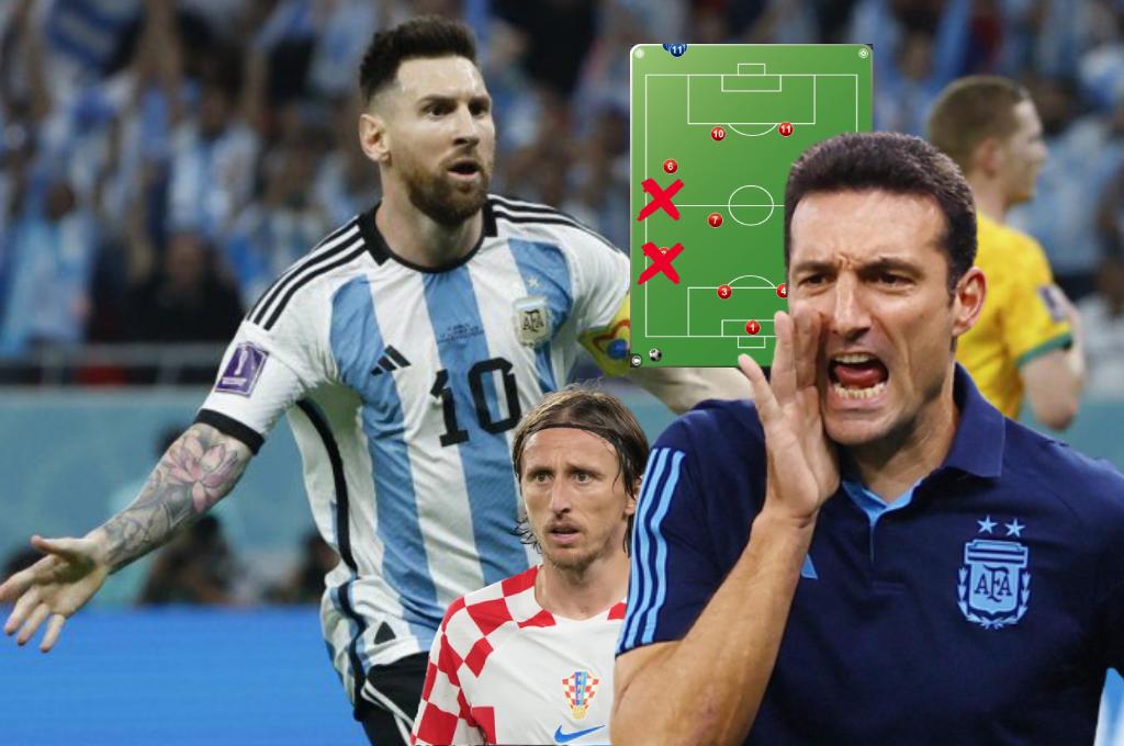 Con bajas sensibles y dos variantes: la alineación de Argentina contra Croacia en el Mundial de Qatar 2022