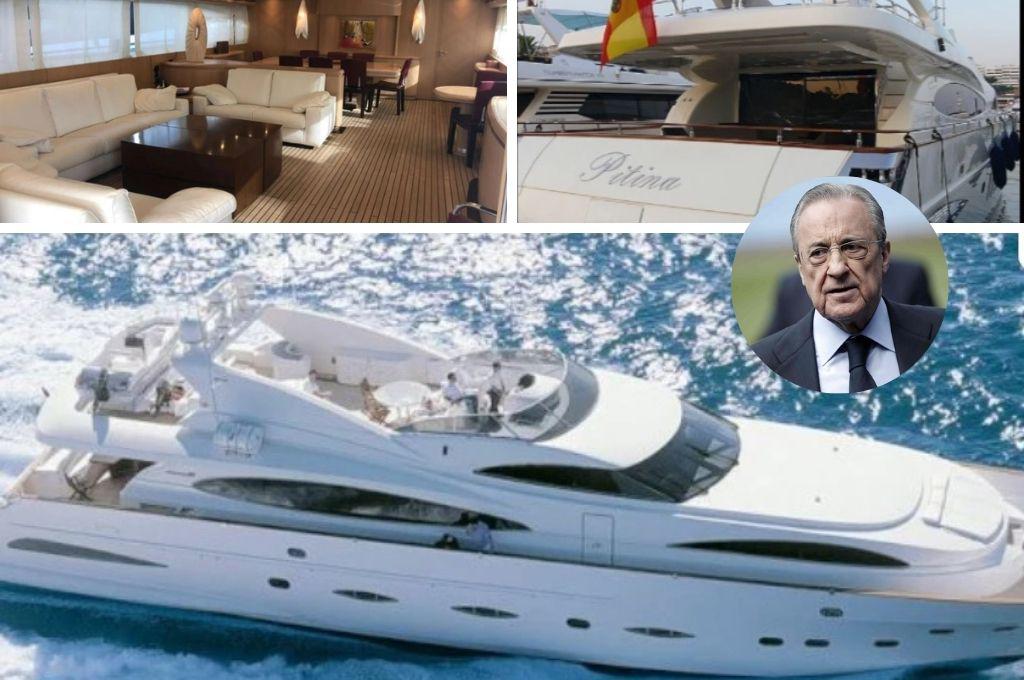 Así es “Pitina”, el lujoso yate que ha puesto en venta Florentino Pérez, presidente del Real Madrid