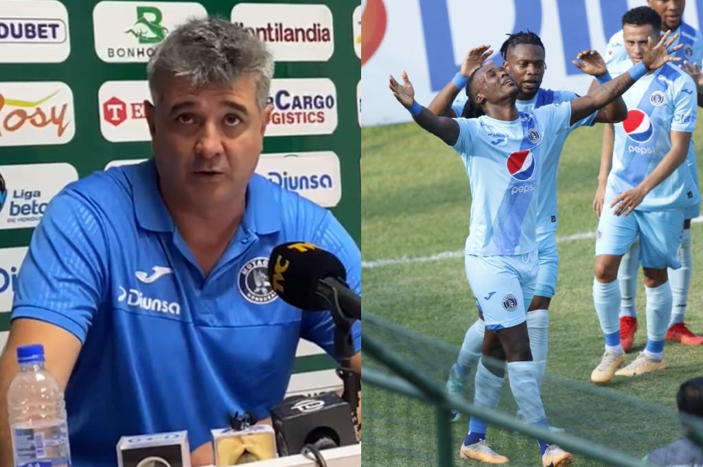 Diego Vázquez tras el empate de Motagua ante Marathón: “Con la cancha y el clima extremo, el resultado es bueno”