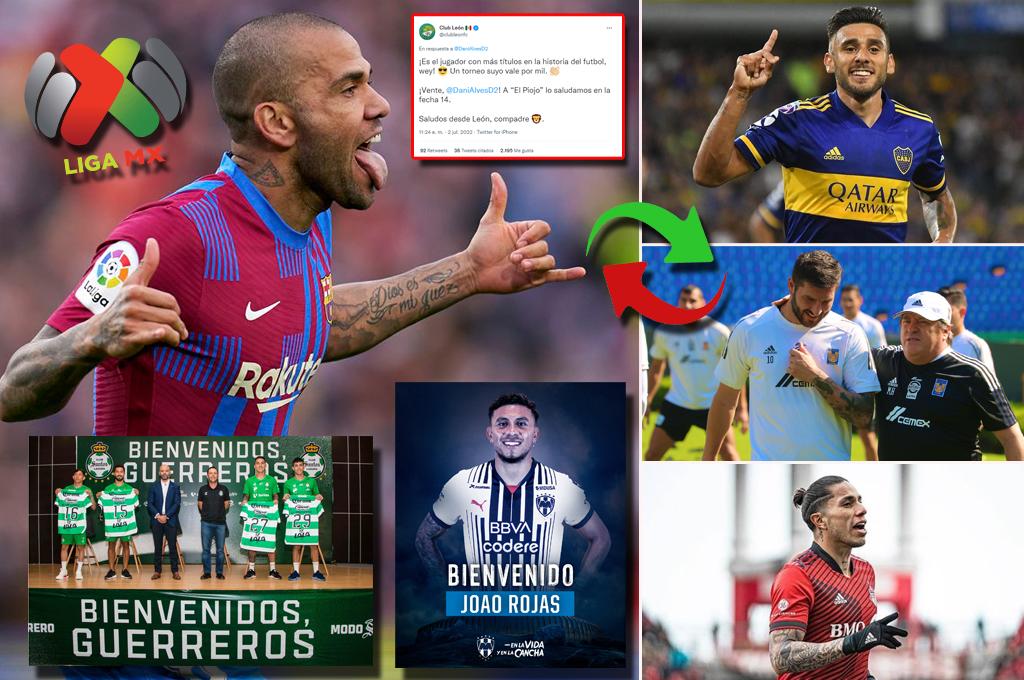 Dani Alves agita el mercado de la Liga MX: el club que le escribió para ficharlo, jugador de Boca a México y el refuerzo que buscan los Tigres