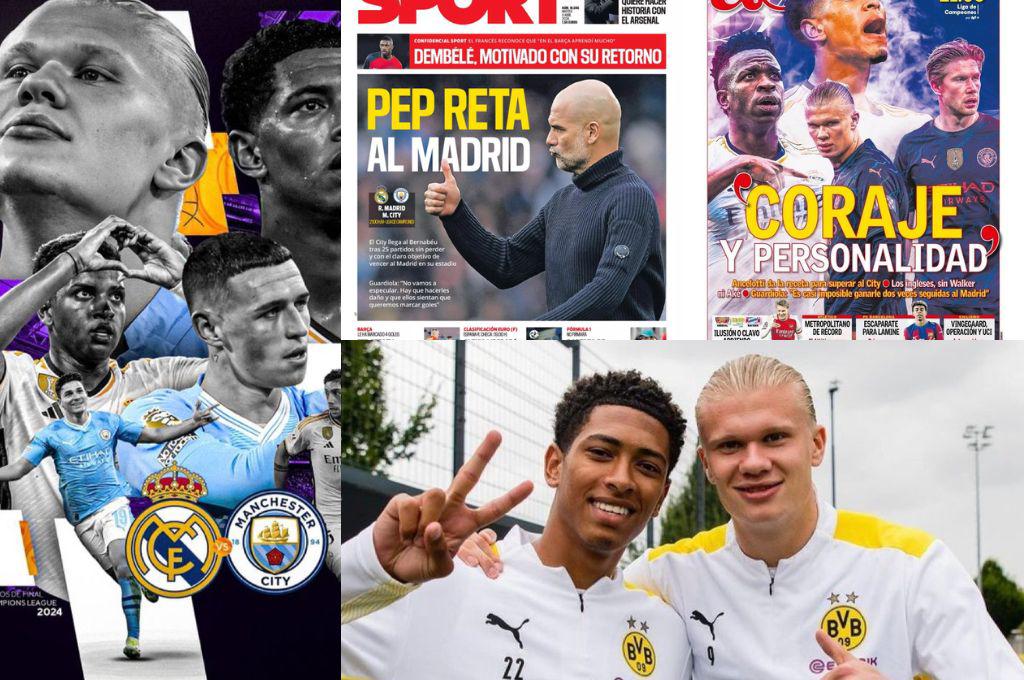 La UEFA ‘ayuda’ al Real Madrid y Guardiola es protagonista: las portadas de la prensa previo al duelo entre blancos y citizens