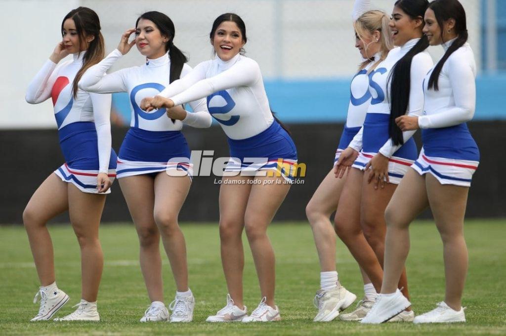Espectaculares modelos y todo el ambiente que se vive en la semifinal de ida entre Motagua y Olimpia